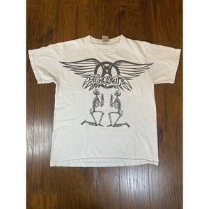 Vtg AEROSMITH Rock N Roll Tour T-Shirt Skeleton Concert Tee Sz M RARE
